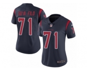 Women's Nike Houston Texans #71 Xavier Su'a-Filo Limited Navy Blue Rush NFL Jersey