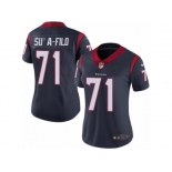 Women's Nike Houston Texans #71 Xavier Su'a-Filo Vapor Untouchable Limited Navy Blue Team Color NFL Jersey