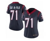 Women's Nike Houston Texans #71 Xavier Su'a-Filo Vapor Untouchable Limited Navy Blue Team Color NFL Jersey