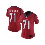 Women's Nike Houston Texans #71 Xavier Su'a-Filo Vapor Untouchable Limited Red Alternate NFL Jersey