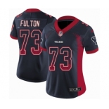 Women's Nike Houston Texans #73 Zach Fulton Limited Navy Blue Rush Drift Fashion NFL Jersey