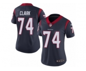 Women's Nike Houston Texans #74 Chris Clark Vapor Untouchable Limited Navy Blue Team Color NFL Jersey