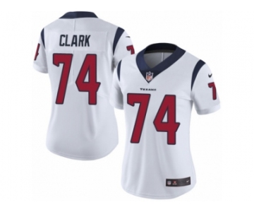 Women's Nike Houston Texans #74 Chris Clark Vapor Untouchable Limited White NFL Jersey