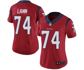 Women's Nike Houston Texans #74 Kendall Lamm Red Alternate Vapor Untouchable Elite Player NFL Jersey