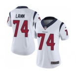 Women's Nike Houston Texans #74 Kendall Lamm White Vapor Untouchable Elite Player NFL Jersey