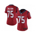 Women's Nike Houston Texans #75 Vince Wilfork Vapor Untouchable Limited Red Alternate NFL Jersey