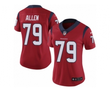 Women's Nike Houston Texans #79 Jeff Allen Vapor Untouchable Limited Red Alternate NFL Jersey