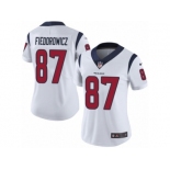 Women's Nike Houston Texans #87 C.J. Fiedorowicz Vapor Untouchable Limited White NFL Jersey