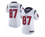 Women's Nike Houston Texans #87 C.J. Fiedorowicz Vapor Untouchable Limited White NFL Jersey