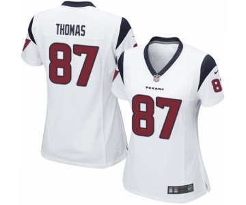 Women's Nike Houston Texans #87 Demaryius Thomas Game White NFL Jersey