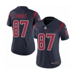 Women's Nike Houston Texans #87 Demaryius Thomas Limited Navy Blue Rush Vapor Untouchable NFL Jersey