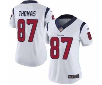 Women's Nike Houston Texans #87 Demaryius Thomas White Vapor Untouchable Limited Player NFL Jersey