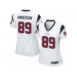 Women's Nike Houston Texans #89 Stephen Anderson Limited White NFL Jersey