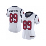 Women's Nike Houston Texans #89 Stephen Anderson Vapor Untouchable Limited White NFL Jersey