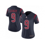 Women's Nike Houston Texans #9 Shane Lechler Limited Navy Blue Rush NFL Jersey