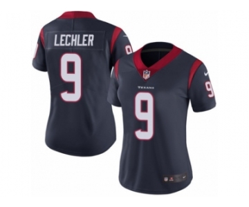 Women's Nike Houston Texans #9 Shane Lechler Vapor Untouchable Limited Navy Blue Team Color NFL Jersey