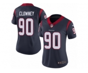 Women's Nike Houston Texans #90 Jadeveon Clowney Vapor Untouchable Limited Navy Blue Team Color NFL Jersey