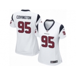 Women's Nike Houston Texans #95 Christian Covington Limited White NFL Jersey