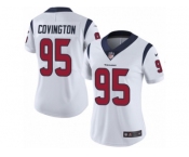 Women's Nike Houston Texans #95 Christian Covington Vapor Untouchable Limited White NFL Jersey