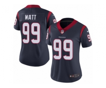 Women's Nike Houston Texans #99 J.J. Watt Vapor Untouchable Limited Navy Blue Team Color NFL Jersey