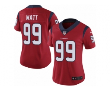 Women's Nike Houston Texans #99 J.J. Watt Vapor Untouchable Limited Red Alternate NFL Jersey