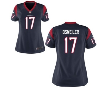 nike women nfl jerseys houston texans #17 osweiler blue[nike]