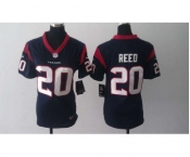 nike women nfl jerseys houston texans #20 ed reed dk.blue[nike]