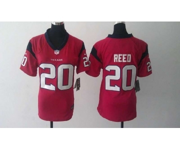 nike women nfl jerseys houston texans #20 ed reed red[nike]