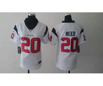 nike women nfl jerseys houston texans #20 ed reed white[nike]