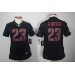 nike women nfl jerseys houston texans #23 foster black[nike impact limited]