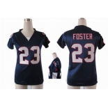 nike women nfl jerseys houston texans #23 foster blue[draft him ii top]