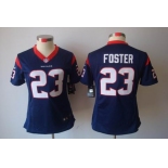 nike women nfl jerseys houston texans #23 foster blue[nike limited]