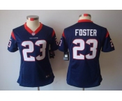 nike women nfl jerseys houston texans #23 foster blue[nike limited]