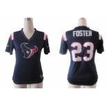 nike women nfl jerseys houston texans #23 foster field flirt fashion blue[nike 2012]