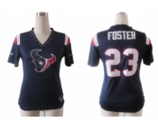 nike women nfl jerseys houston texans #23 foster field flirt fashion blue[nike 2012]