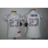 nike women nfl jerseys houston texans #23 foster field flirt fashion white[zebra]