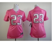 nike women nfl jerseys houston texans #23 foster pink[2012 nike love]