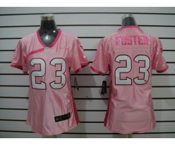 nike women nfl jerseys houston texans #23 foster pink[nike]