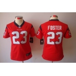 nike women nfl jerseys houston texans #23 foster red[nike limited]