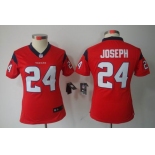 nike women nfl jerseys houston texans #24 joseph red[nike limited]