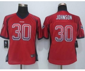 nike women nfl jerseys houston texans #30 johnson red[Elite drift fashion]