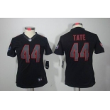 nike women nfl jerseys houston texans #44 tate black[nike impact limited]