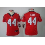 nike women nfl jerseys houston texans #44 tate red[nike limited]