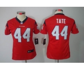 nike women nfl jerseys houston texans #44 tate red[nike limited]