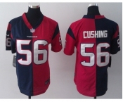 nike women nfl jerseys houston texans #56 cushing blue-red[Elite split]