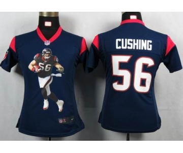 nike women nfl jerseys houston texans #56 cushing blue[portrait fashion]