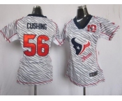 nike women nfl jerseys houston texans #56 cushing [fem fan zebra]