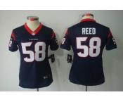 nike women nfl jerseys houston texans #58 reed blue[nike limited]