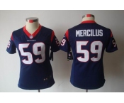 nike women nfl jerseys houston texans #59 mercilus blue[nike limited]