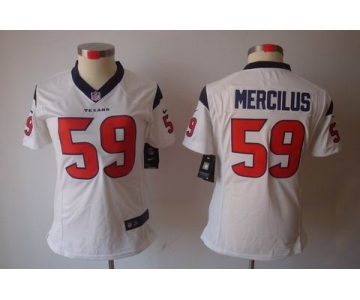 nike women nfl jerseys houston texans #59 mercilus white[nike limited]